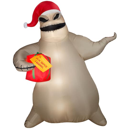 10.5ft. Giant Airblown® Inflatable Oogie Boogie with Present for Lock, Shock & Barrel